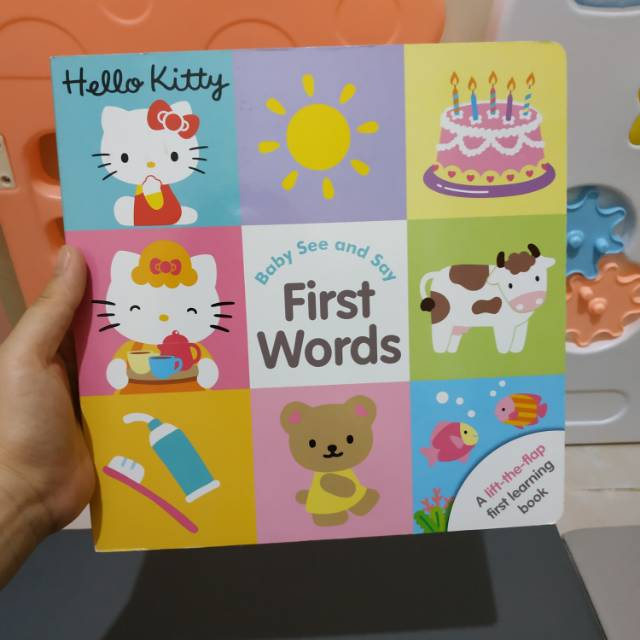 hello kitty first words (buku cerita anak, buku edukasi, buku balita)