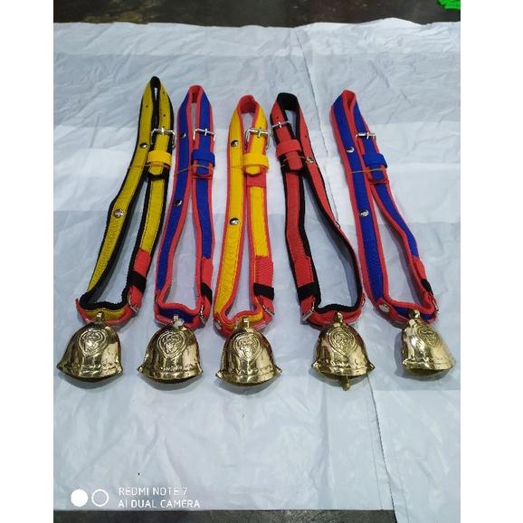 Kalung sapi kecil/pedet + lonceng [LBK.01Jl22ᶜ]