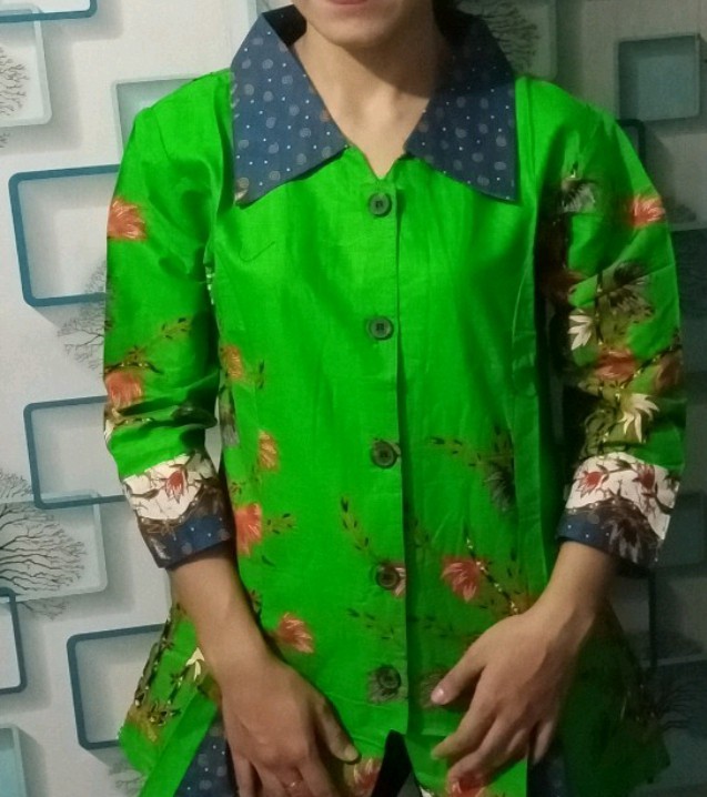 Blus Atasan Batik Blous Atasan Kople Atasan Batik Blus