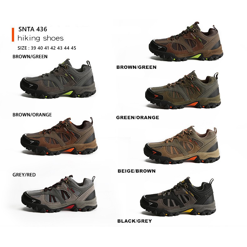 SEPATU GUNUNG SNTA 436 LOW HIKING TREKKING SEMI WATERPROOF 100% ORIGINAL SIZE 39 40 41 42 43 44 45 4