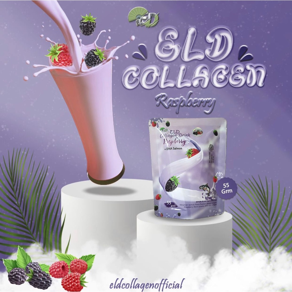 ELD Collagen Drink Strawberry Minuman Kolagen Suplemen Pemutih Kulit colagen / almond choco / raspberry salmon