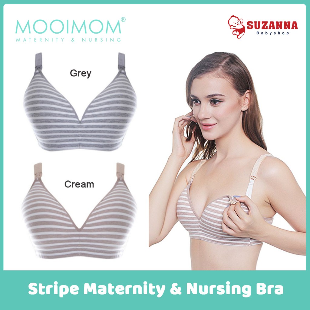 Mooimom Stripe Maternity & Nursing Bra / bra menyusui