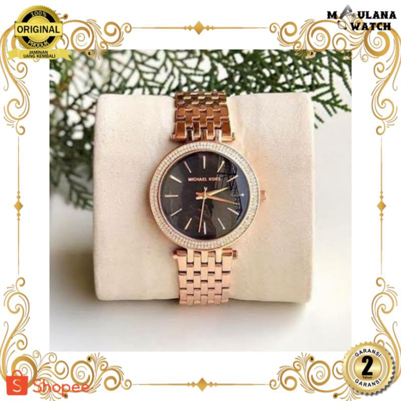 JAM TANGAN PRIA WANITA | RANTAI | KULIT | KARET | MURAH | WANITA MICHAEL KORS MK3402 ORIGINAL