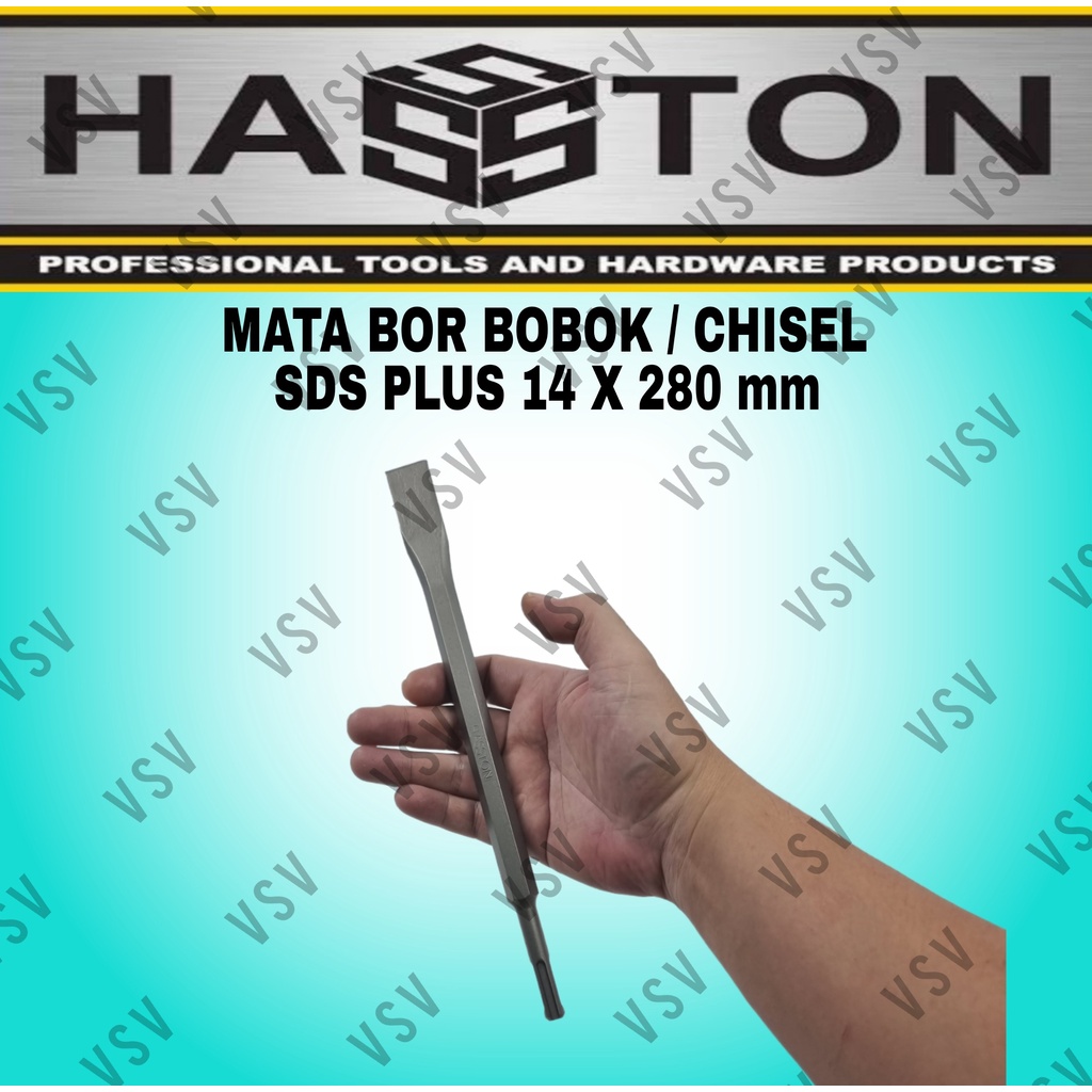 HASSTON Mata Bor Bobok Chisel Pahat Tembok Beton SDS Plus 14x280