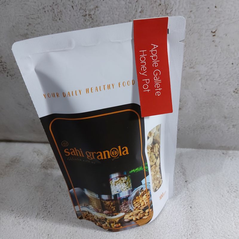 

PREMIUM GRANOLA APPLE GALETTE HONEY POT 500GR