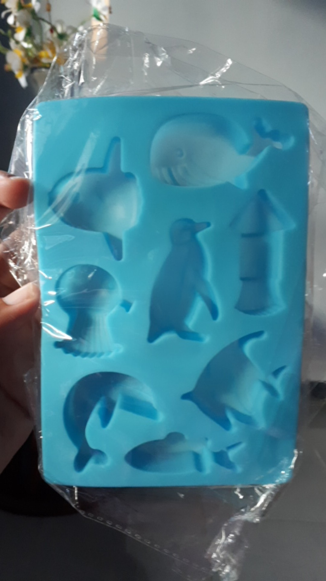 Cetakan Es Krim / Sabun Bentuk Lumba Bahan Silikon