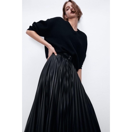 Zara faux leather skirt