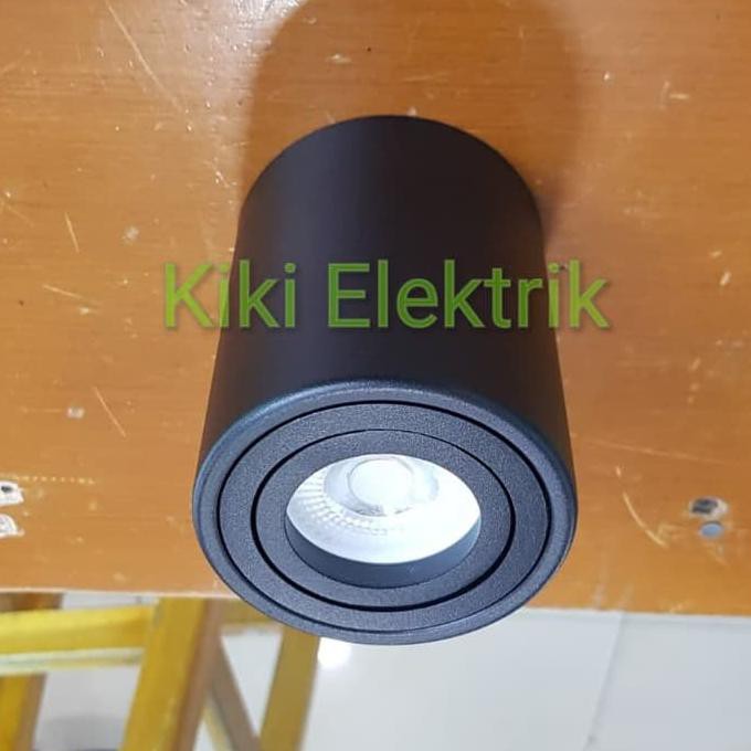 BERKUALITAS DOWNLIGHT OUTBOW 3 INCH BODY HITAM + LAMPU LED 6 / 7 WATT - KUNING