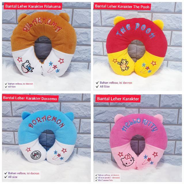 Bantal Leher Karakter Boneka All Size