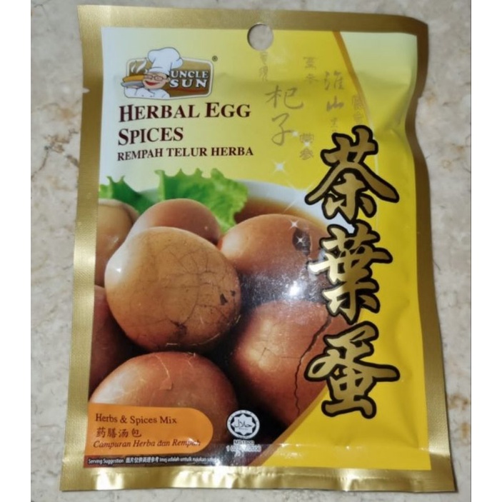 

Telur Teh Cha Ye Dan Herbal Egg Spices Rempah Herba uncle sun 40 gram