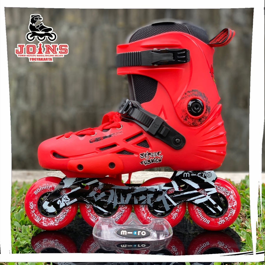 Sepatu Roda Inline Skate Pemula M-cro (Micro) MT-Plus Red