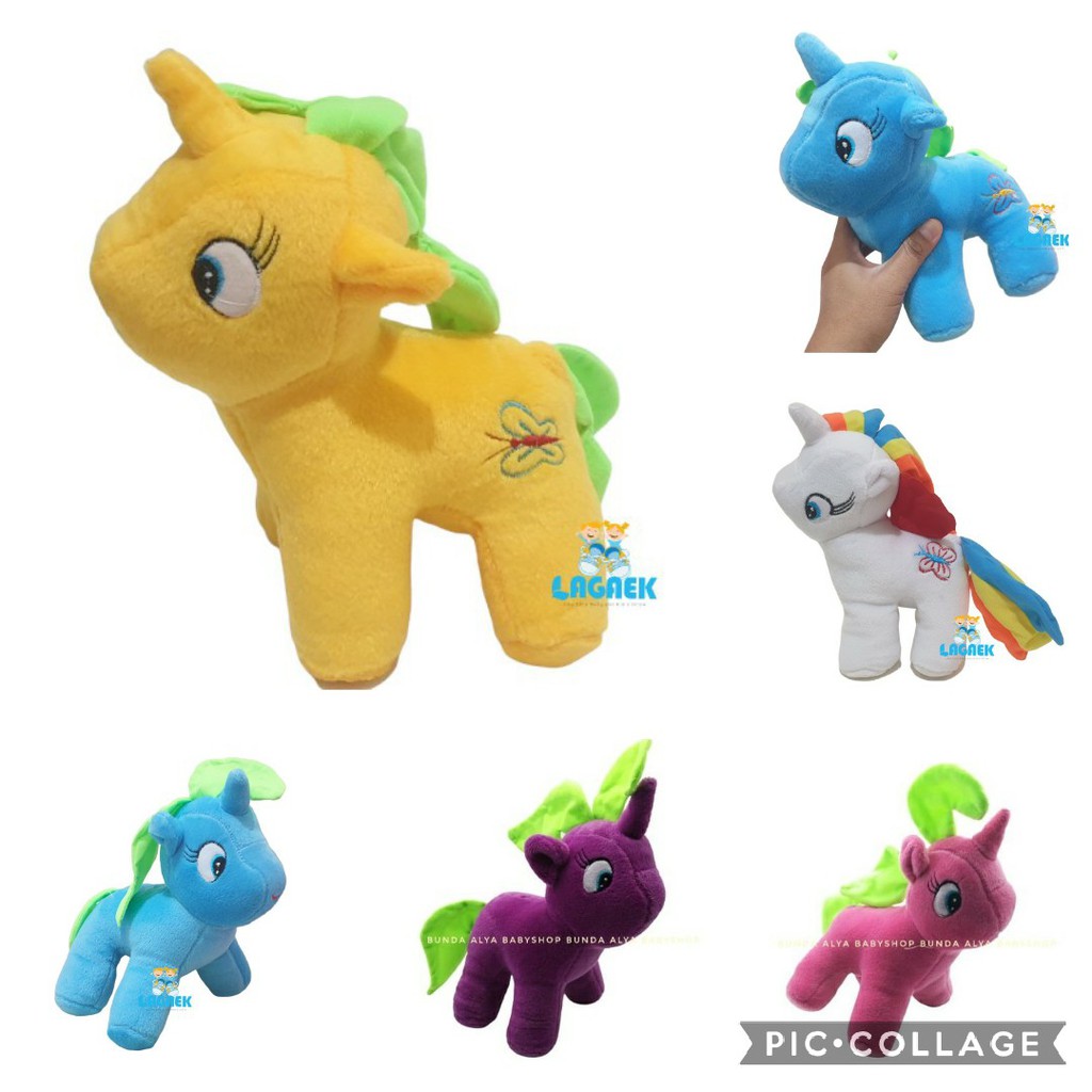 Boneka Anak Kuda Poni Bulu Halus Tinggi 24 cm - Mainan Edukasi Anak - Boneka Anak - Boneka Untuk Hadiah