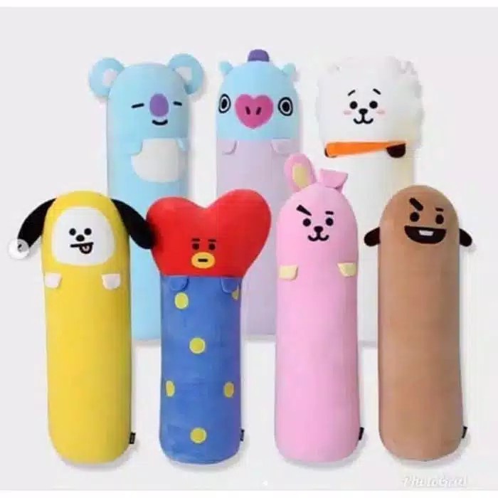 (BISA COD) Guling Boneka BT21, Guling Kepala BT21 - BTS, Ukuran L Laris
