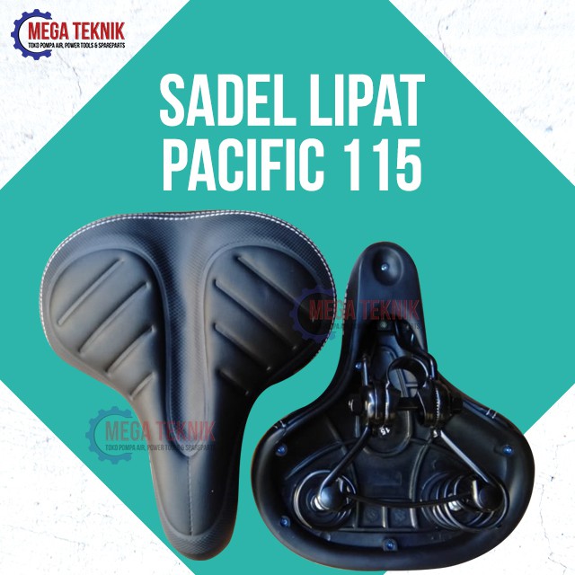 Sadel Jok Lipat Sepeda Saddle Bicycle Pacific 115 Empuk Lebar