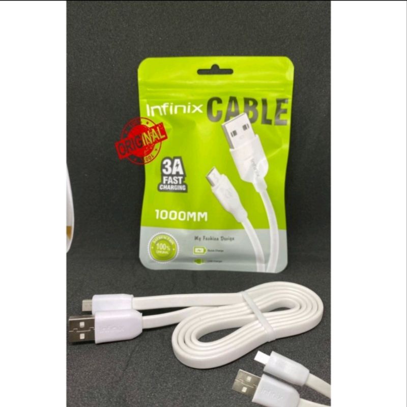 KABEL DATA / KABEL CAS TYPE C ATAU MICRO USB SUPPORT FAST CHARGING INFINIX ORIGINAL MURAH