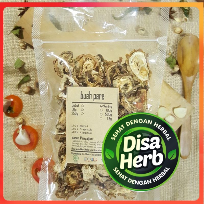

BUAH PARE KERING 1Kg - Momordica Charantia - MURNI - JSR - REMPAH