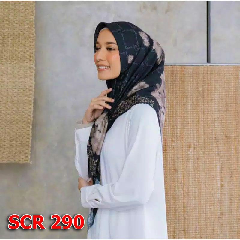 Scarf Hijab Segi Empat Jilbab Square Motif Terbaru Bahan Voal Part 1