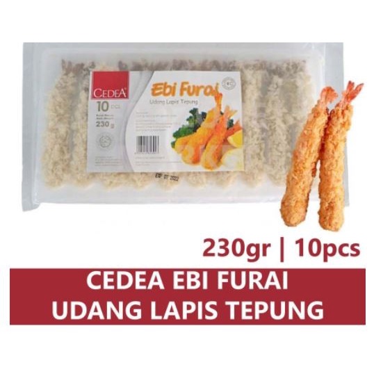 

CEDEA EBI FURAI ISI 10 230GR / TEMPURA UDANG