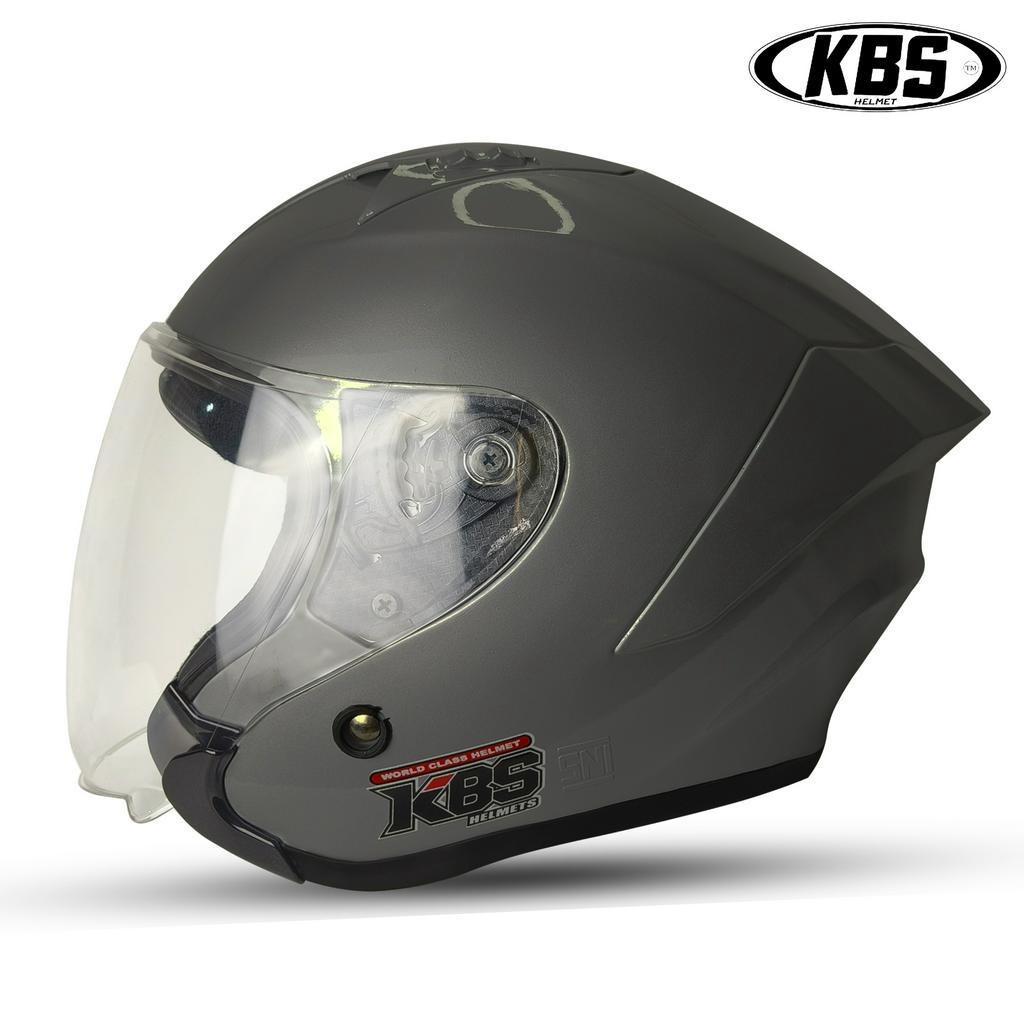 Helm Half Face KBS HAKAI KYRZ GUN METAL / HELM PREMIUM UNTUK PRIA DAN WANITA DEWASA COD