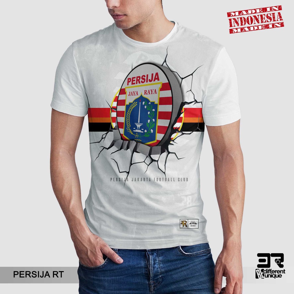 [ COD ] KAOS PRINTING GAMBAR TEAM SEPAKBOLA PERSIJA JAKARTA RTW - BAJU SEPAK BOLA DISTRO ORIGINAL MO