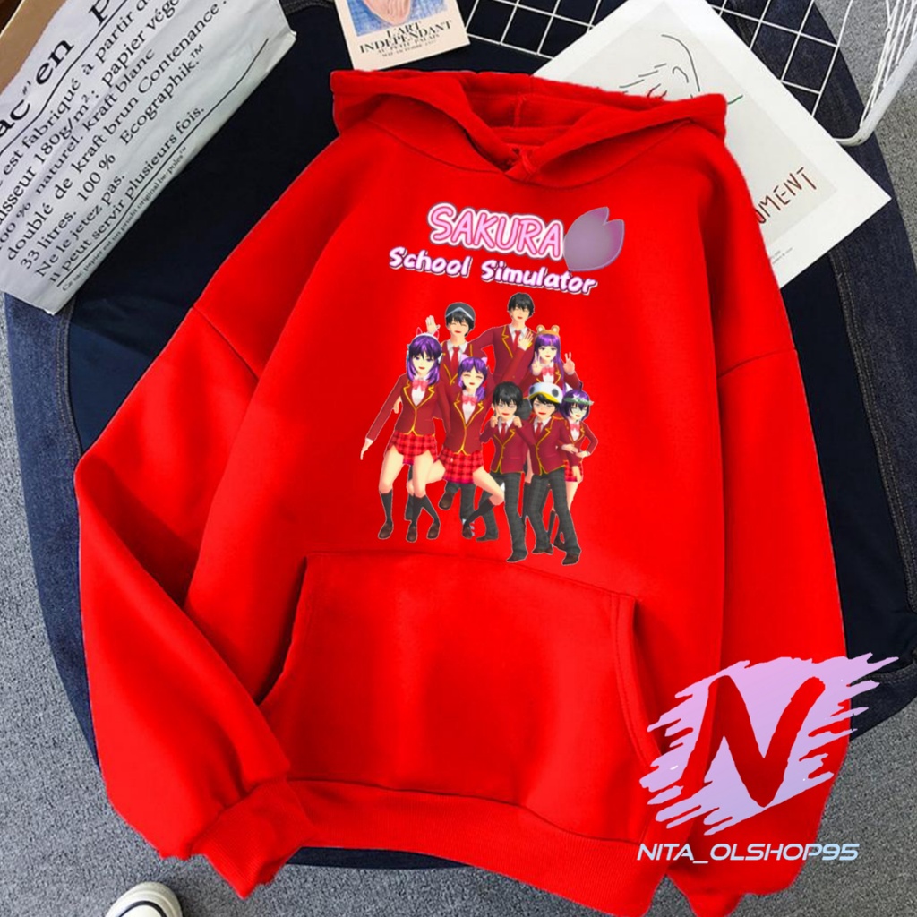 HOODIE SAKURA SCHOOL SIMULATOR SAHABAT SWEATER ANAK SAKURA SCHOOL SIMULATOR TERBARU