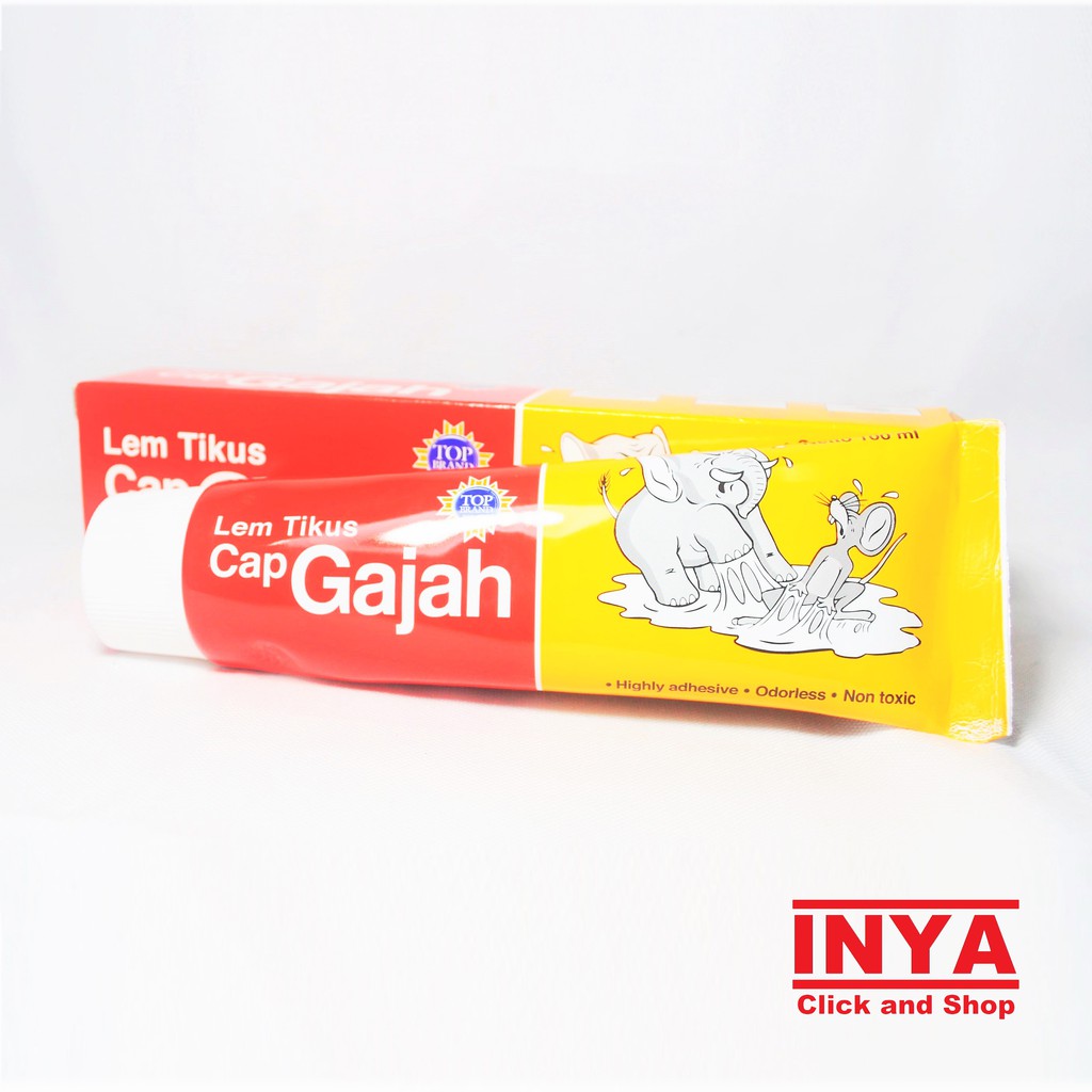 LEM TIKUS CAP GAJAH 100ml TOP BRAND - Perangkap Tikus - Rat Trap