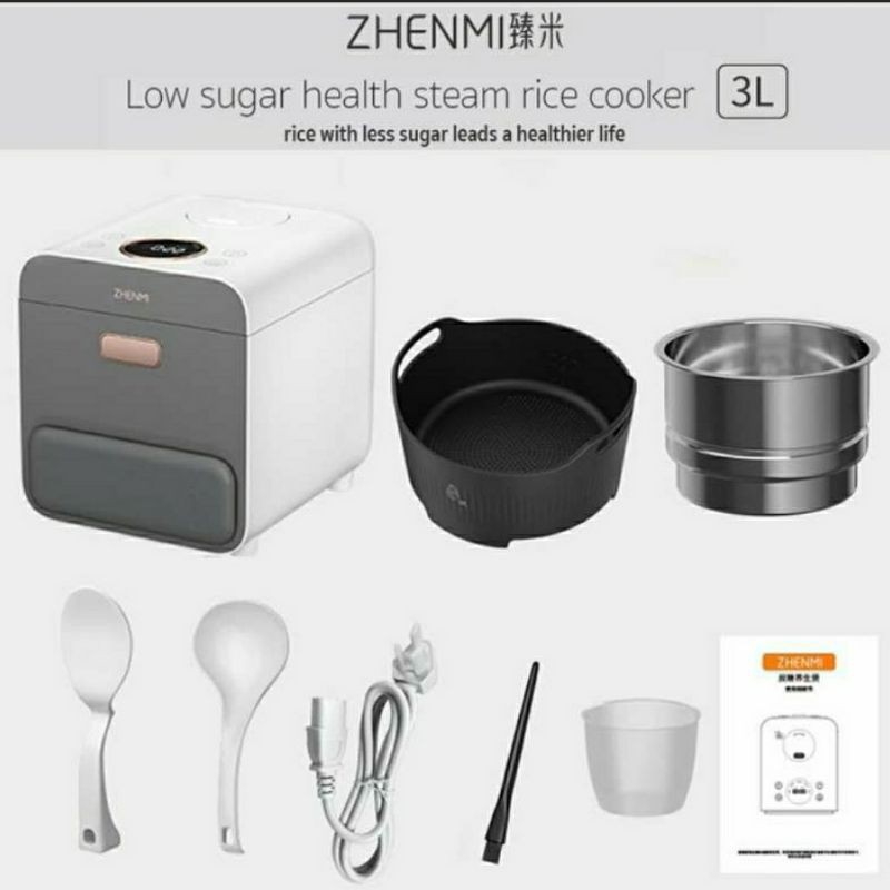 ZHENMI X2 RICE COOKER Health - Penanak Nasi Rendah Gula 3L