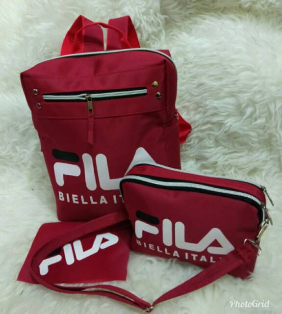 Backpack FlLA anabe tas ransel wanita mewah harga murah tas lokal