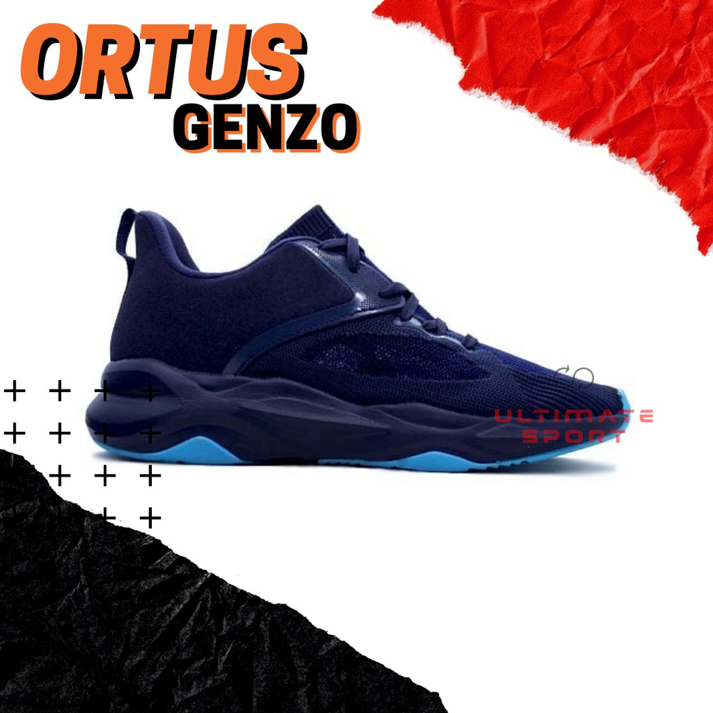 Sepatu running Ortuseight Genzo -biru hitam-