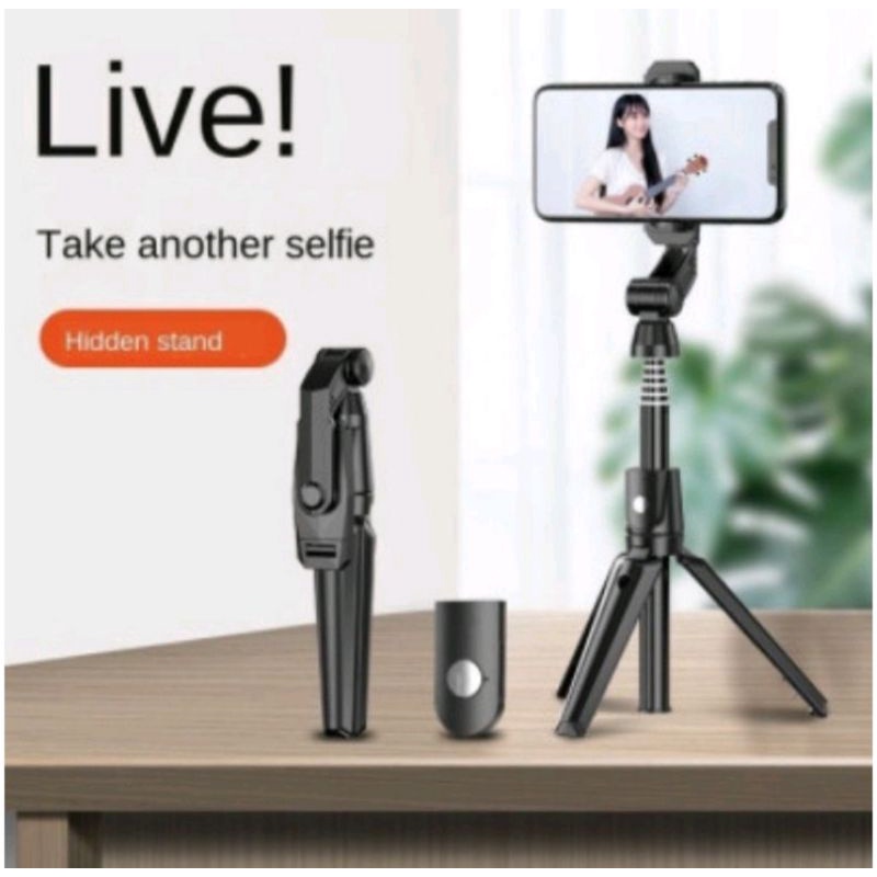 K21 SELFIE STICK / TONGSIS BLUETOOTH SHUTTER TRIPOD HOLDER