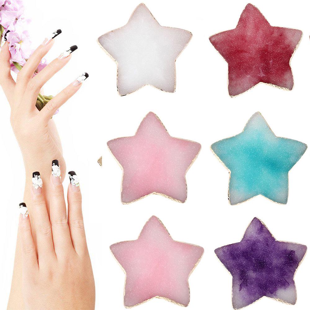 Mxbeauty DIY Palet Nail Art Bintang Berujung Lima Manicure Nail Art Alat Palet Pencampuran Warna