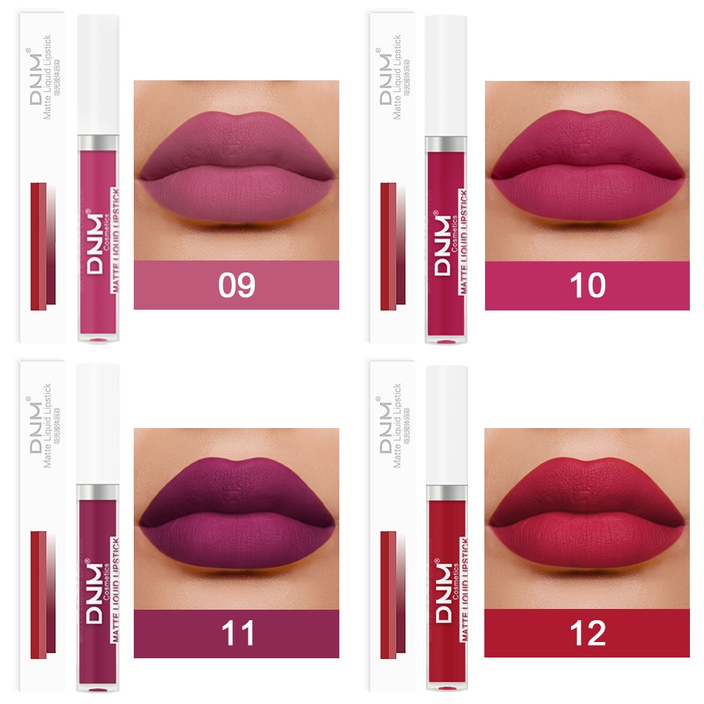 DNM MATTE LIQUID LIPSTICK LIPSTIK MATTE 19 COLOURS