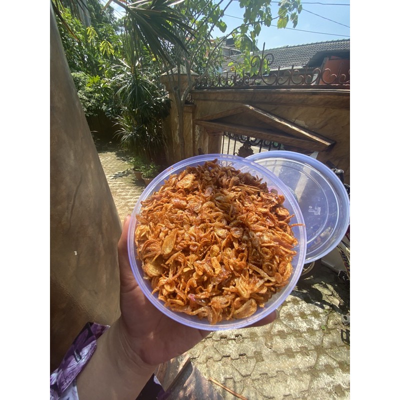 

Bawang Goreng Murni tanpa tepung