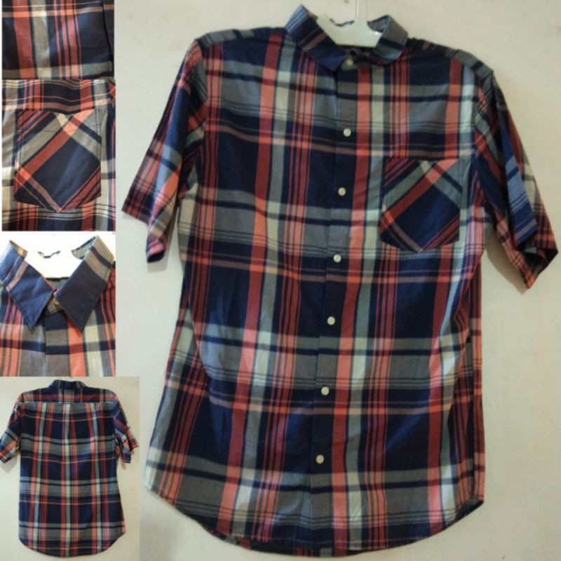 Shirt Formal JakjazzBranded Export Pria kemeja kotak2 pria