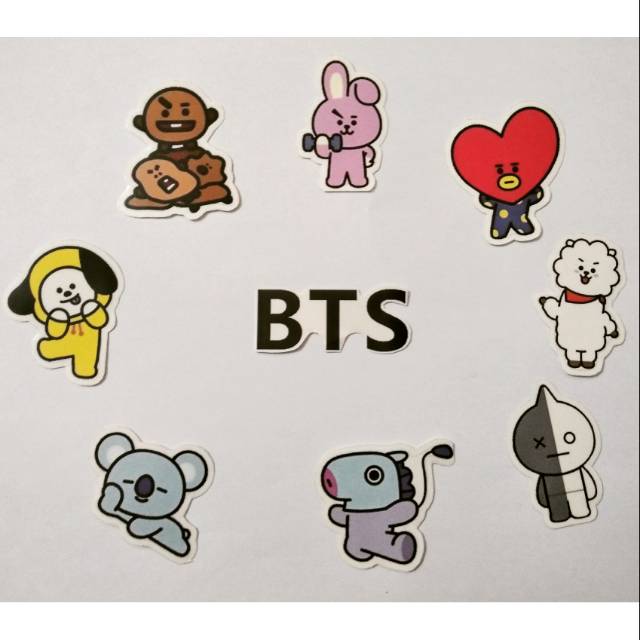  Stiker  Transparan BTS BT21  Shopee Indonesia