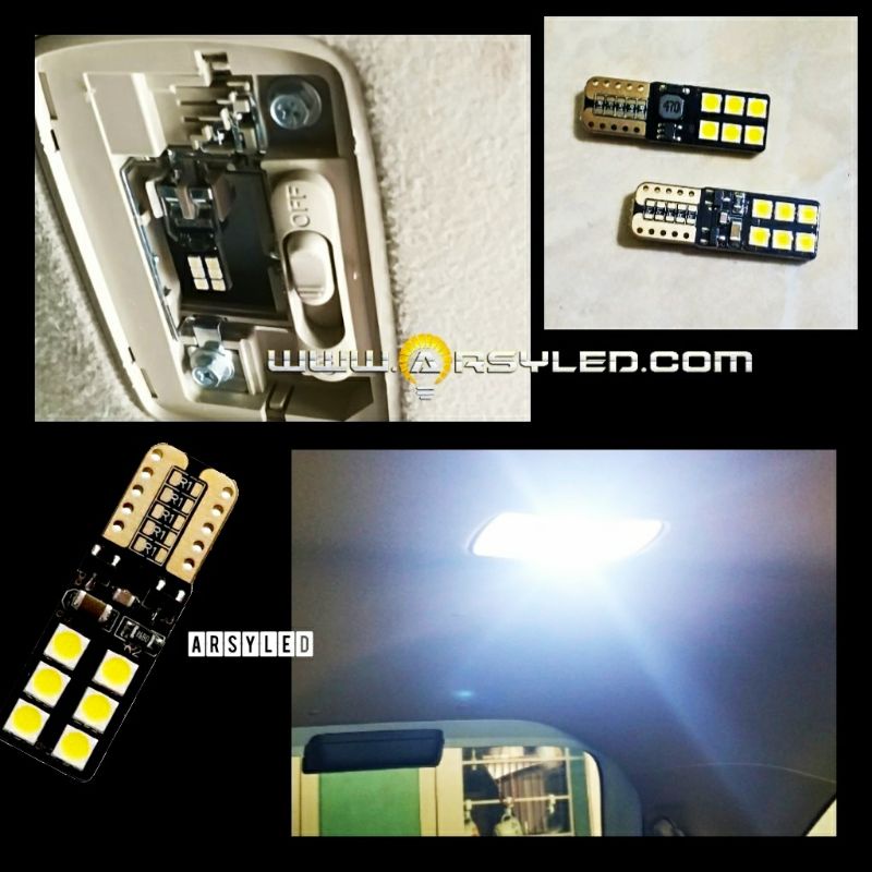 Lampu Plafon Kabin Led T10 Mobil 3030 Superbright Putih Brio Mobilio Shopee Indonesia Ukuran lampu plafon brio