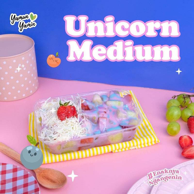 

Salad buah Yamun Yamin Unicorn