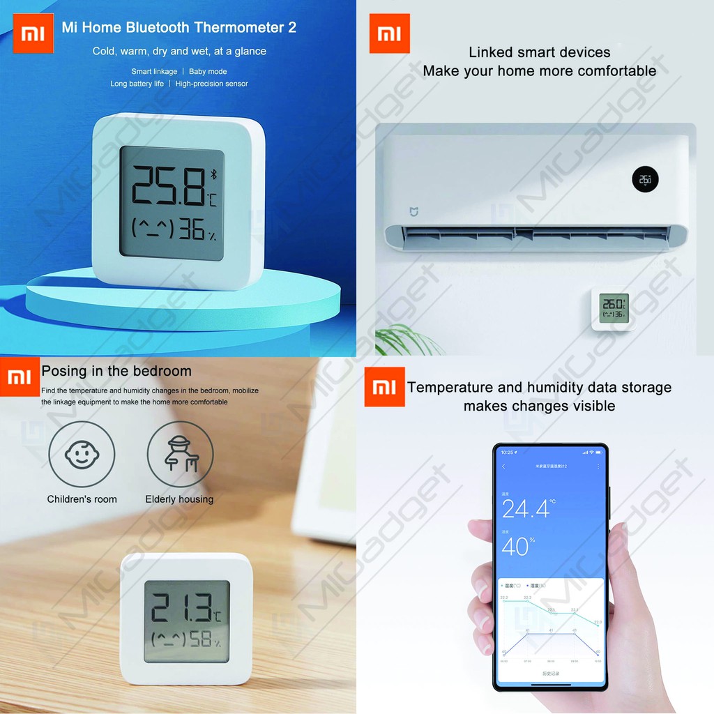 Mijia E-Ink Thermostat Bluetooth Thermometer 2