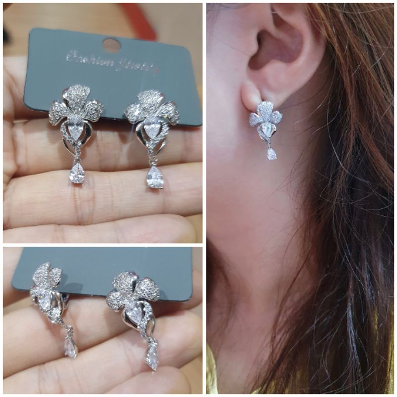 Anting Silver925 Perak anti karat anti alergi Giwang premium Quality mata halus An-p20