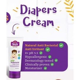 BPOM SLEEK BABY ANTIBACTERIAL DIAPER CREAM ISI 80ML / KRIM POPOK / KRIM RUAM / SYE