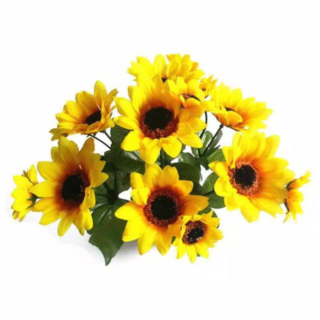 BUNGA MATAHARI HIAS BT7 BUNGA ARTIFICIAL DEKORASI RUMAH BUNGA PLASTIK DEKORASI RUMAH-2