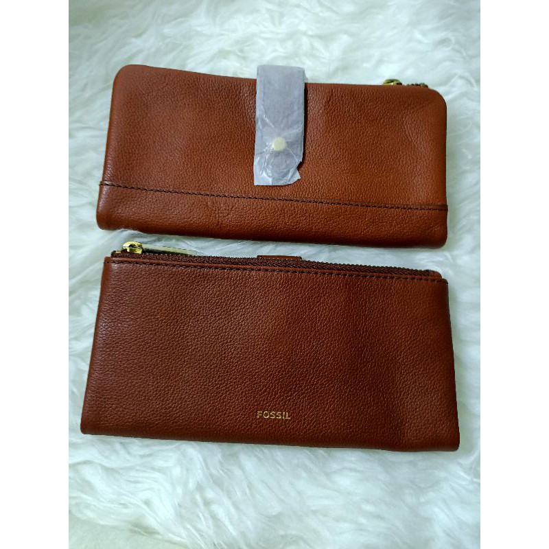 Dompet Fossil Lainie Clutch Medium Brown