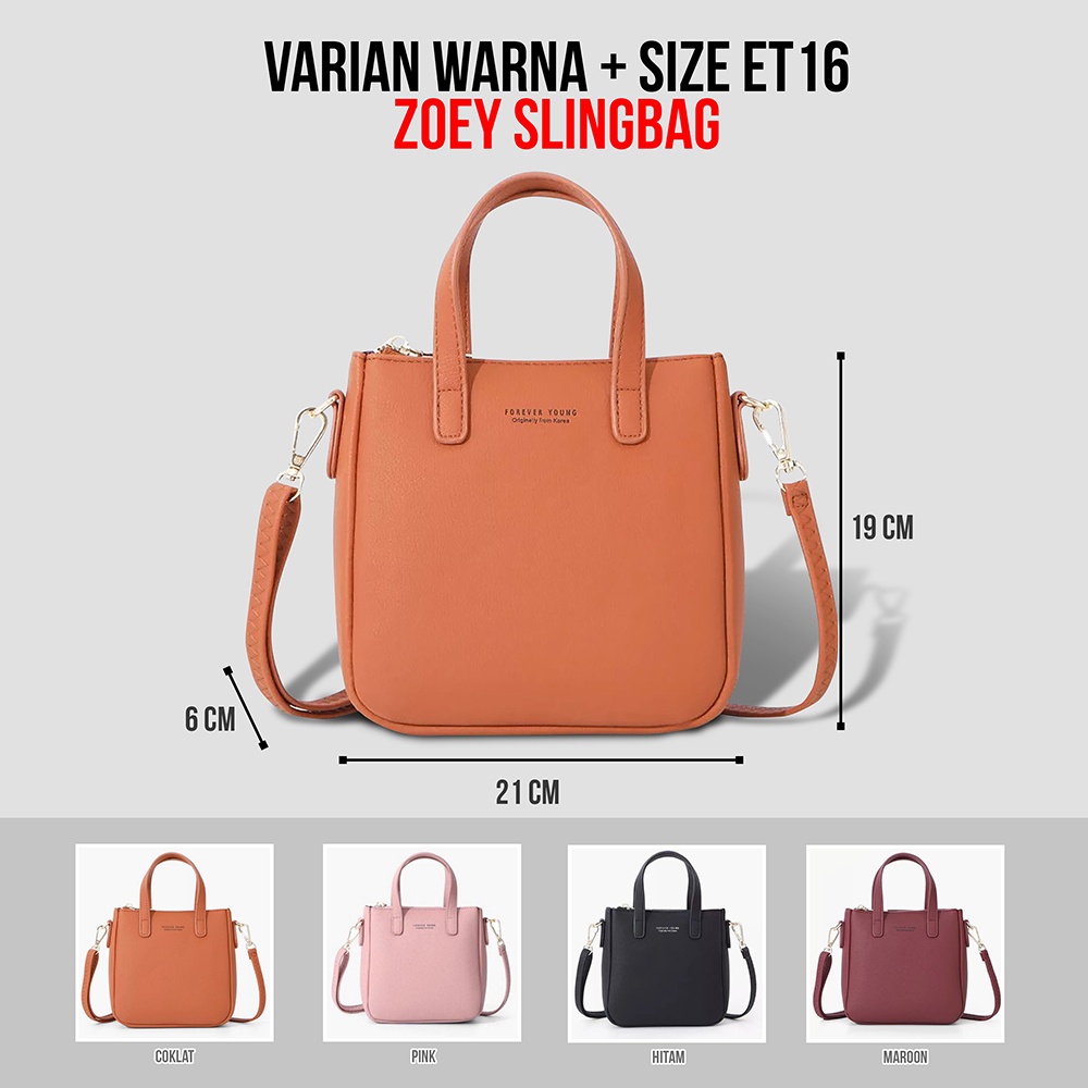 Tas Selempang Wanita Zoey Slingbag Multistyle Hand bag ET16