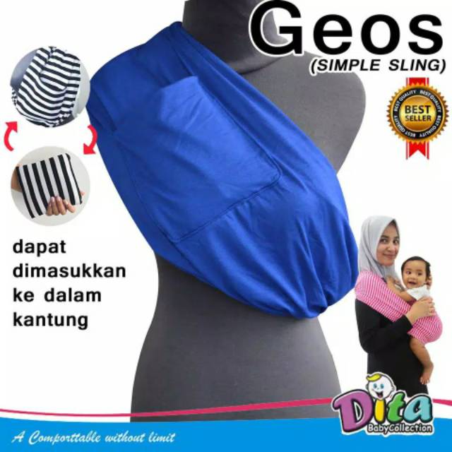 Gendongan Kaos Dita/ Gendongan Bayi Bahan Geos Premium