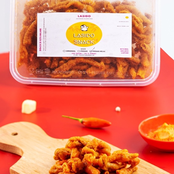 

Usus Krispy Asin Toples 100gram Keripik Usus Pedas Lasido