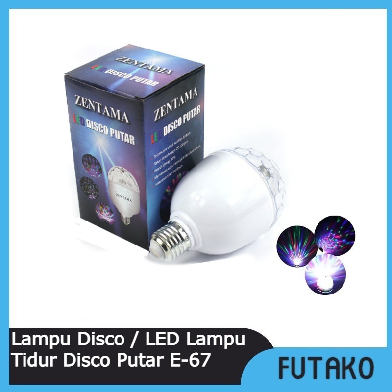 FUTAKO Lampu Disco / LED Lampu Tidur Disco Putar E 67