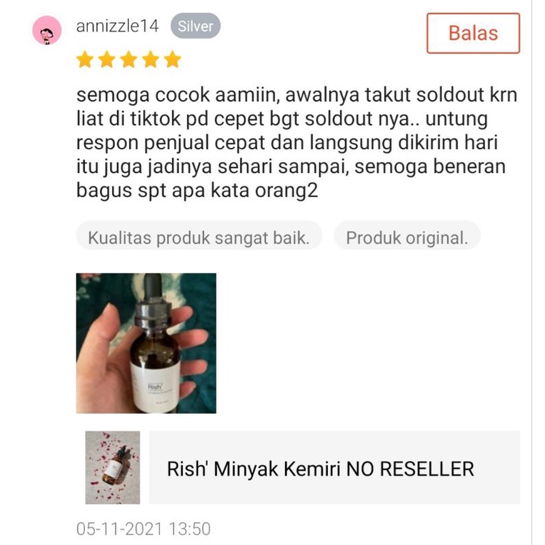 Rish' Minyak Kemiri