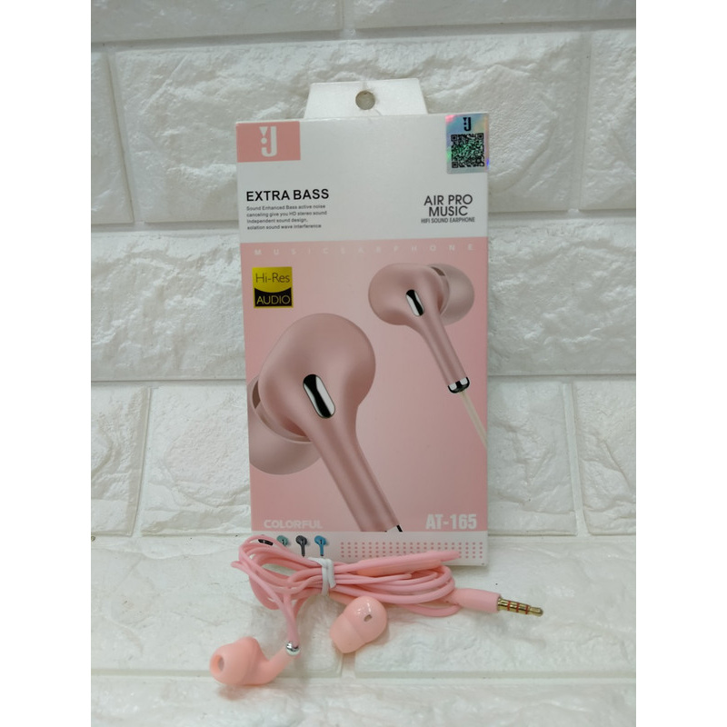 HF HANDSFREE HEADPHONE HEADSET EARPHONE JB AT-165 AT165 AT 165 J Macaron