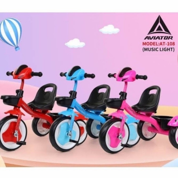 AVIATOR 108 Tricycle Stroller Micro Trike Smart Trike Sepeda BMX Sepeda Anak Bayi Sepeda Roda 3 Ti