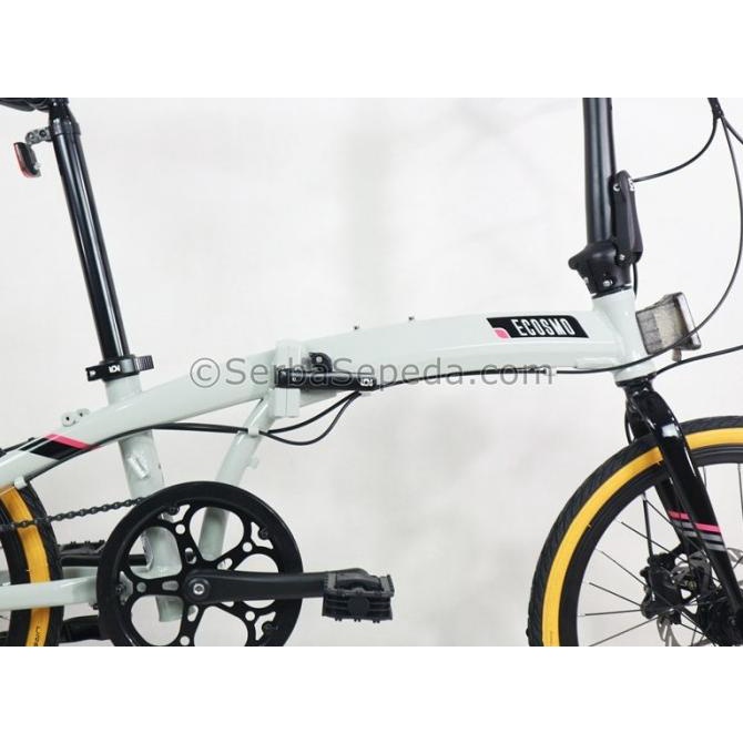Sepeda Lipat | Sepeda Element Ecosmo 7 Speed Disc Brake 20 - Hitam